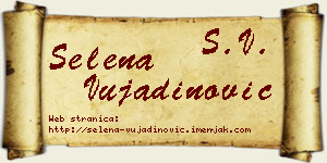 Selena Vujadinović vizit kartica